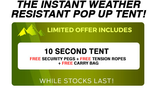 10 Secont Tent Single Offer