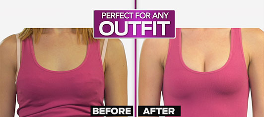 Get a larger bust size and boost your cleavage with the backless and strapless boost bra