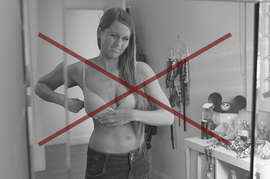 The backless boost bra is universal, and is easily hidden underneath your clothes