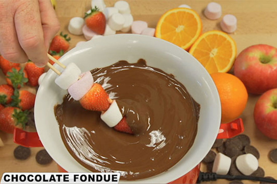 Cook yummy dessert like chocolate fondue with the easy, no clean up Kleva Cooker