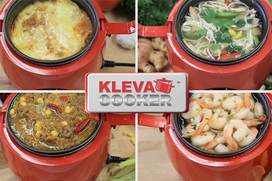 Cook so many different meals in the one pot Kleva Cooker