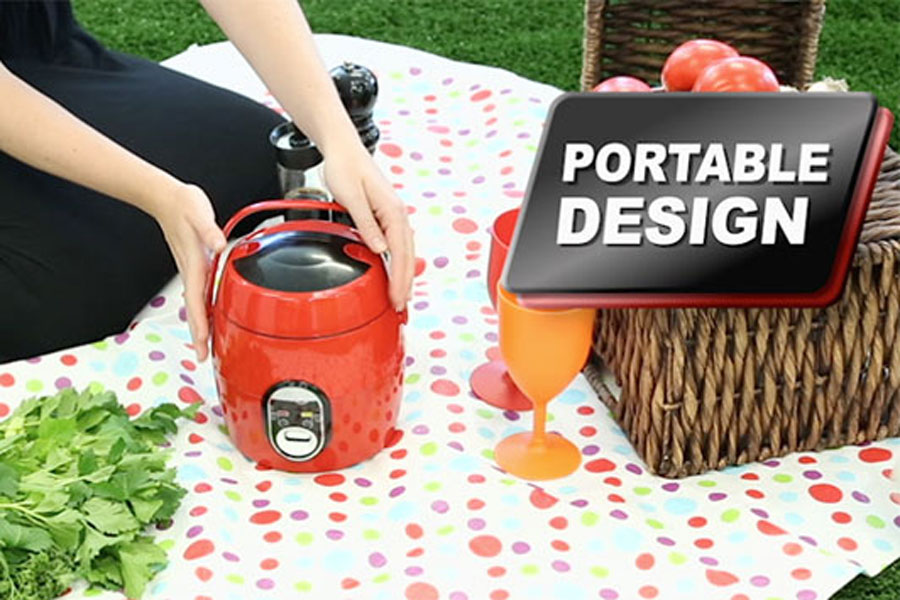 The Kleva Cooker is portable, perfect for picnics, the office, your desk, breakfast lunch or dinner