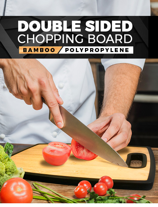 Double sided chopping board