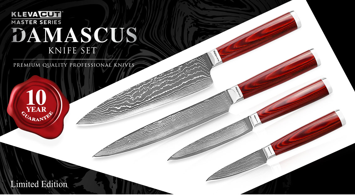 Kleva Cut Master Series - Damascus Knife Set