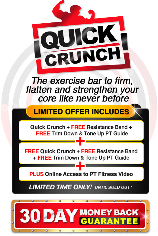 Quick Crunch 30 day money back guarantee