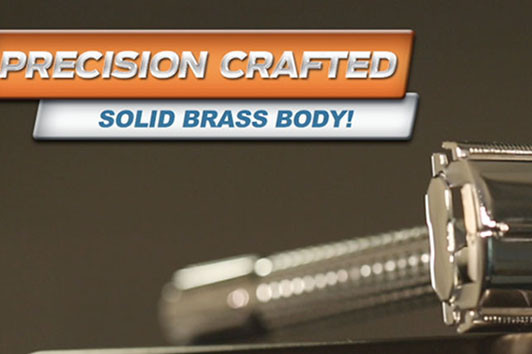 The premium expensive solid brass body is just like your fathers old razor