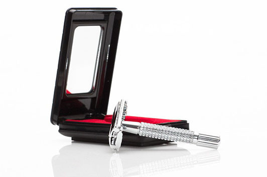 The solid design easily fits intot he travel case for on the go comfort and ease