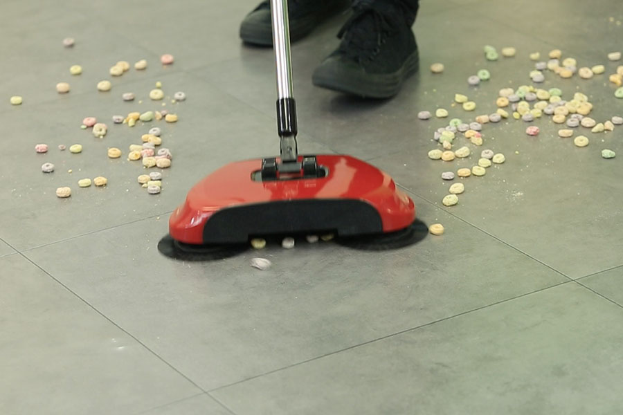 A broom and a vacuum combined in one amazing, cordless, portable device!