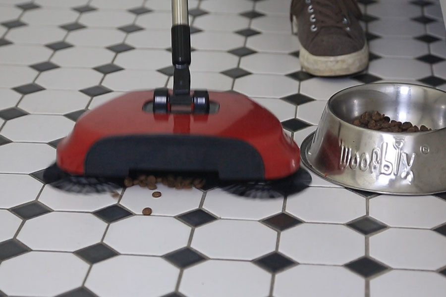 A broom and a vacuum combined in one amazing, cordless, portable device!