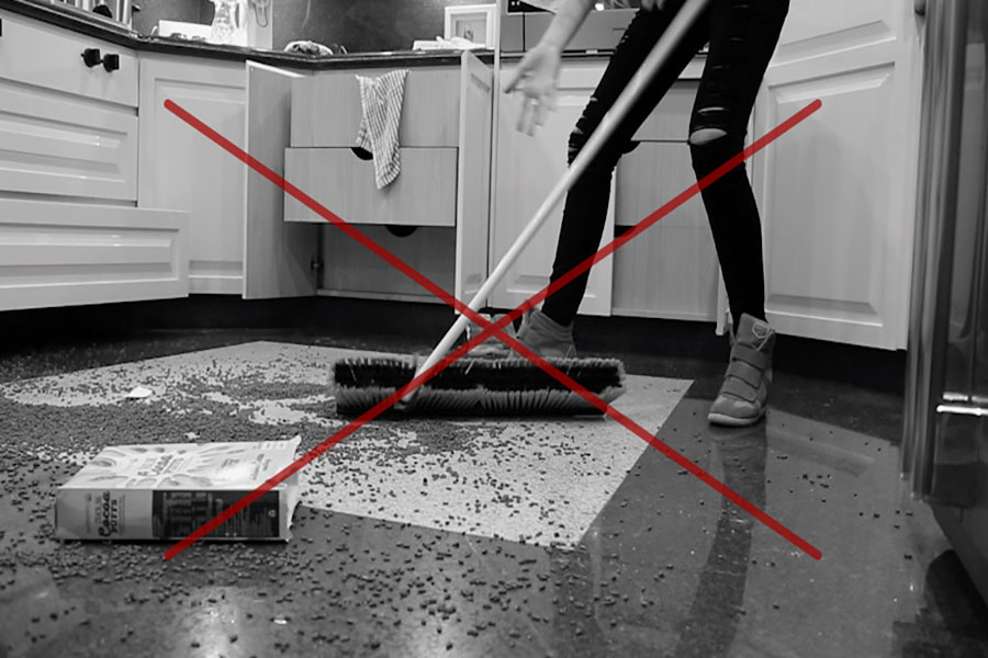 A broom and a vacuum combined in one amazing, cordless, portable device!
