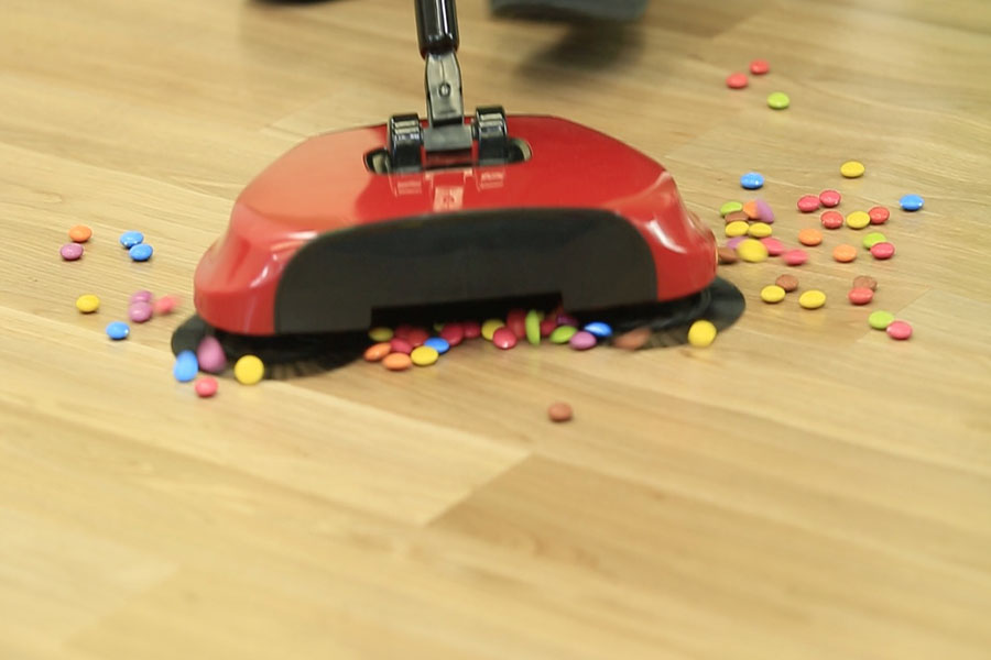 A broom and a vacuum combined in one amazing, cordless, portable device!