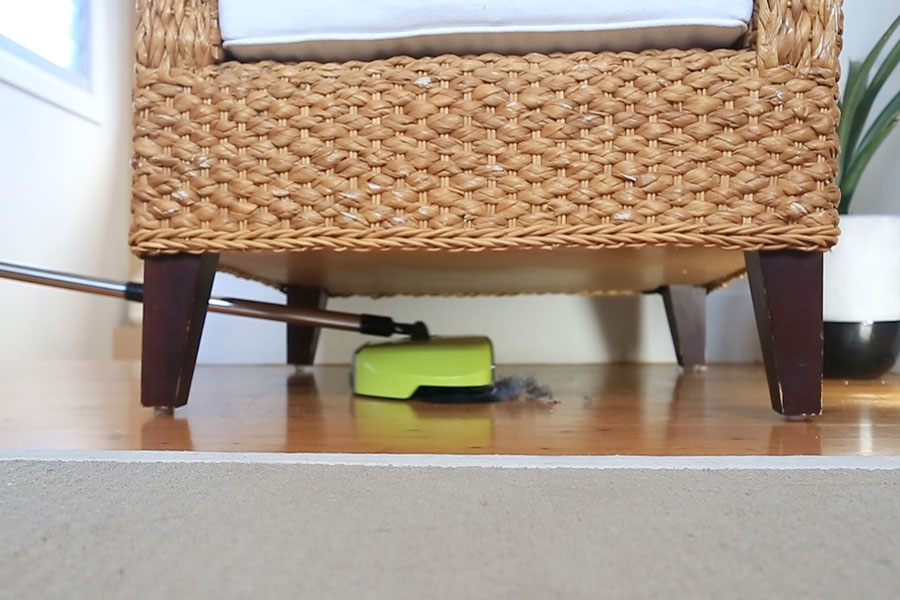 A broom and a vacuum combined in one amazing, cordless, portable device!