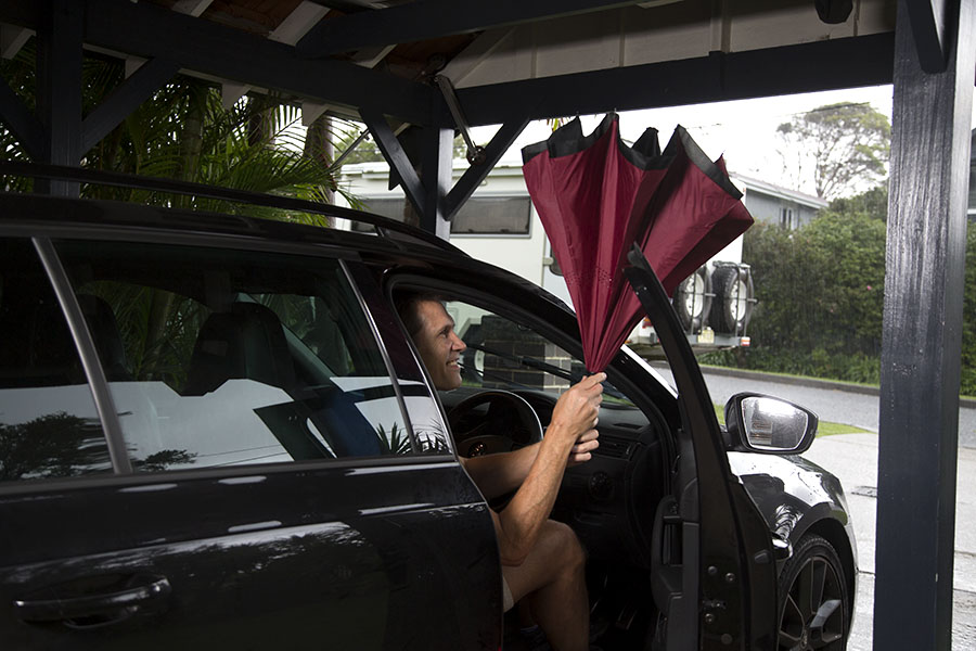 New design umbrella that doesn’t drip, leak or cause a mess!