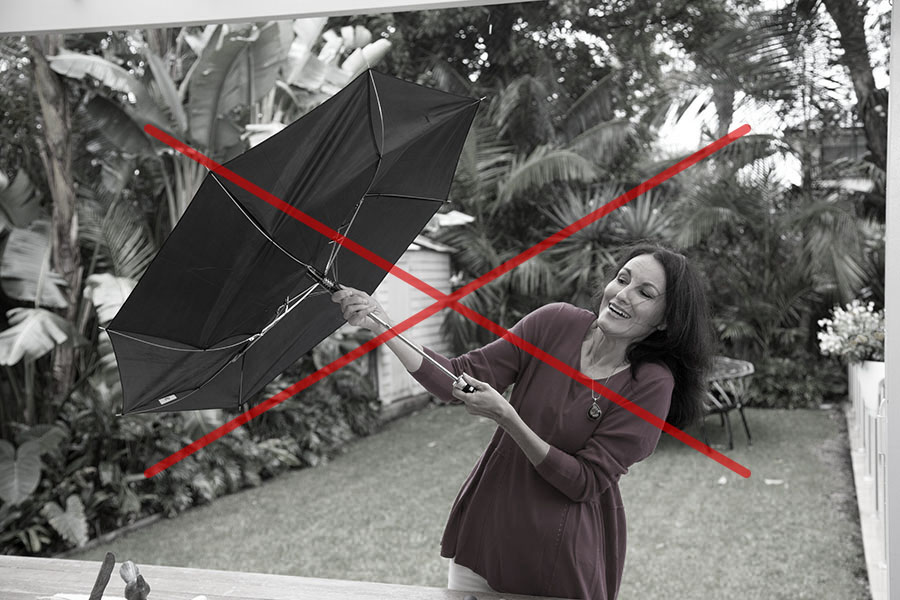New design umbrella that doesn’t drip, leak or cause a mess!